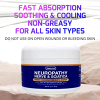 Crème de soulagement des nerfs pour la neuropathie, crème analgésique rapide pour les pieds, soin pour les douleurs au talon, aux articulations et aux muscles