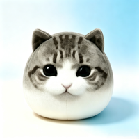 Peluche chat en forme de cône super mignon, personnalisable OEM/ODM, avec bords lisses, jouet en peluche adorable, cadeau amusant