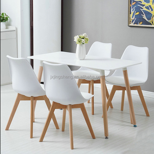 Hiện đại ăn tối bàn ghế đặt đồ nội thất gỗ Nordic Dinning bảng với 4 ghế - Product Image 4