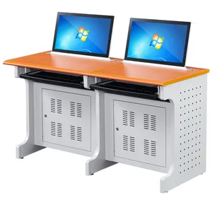 LCD monitör bilgisayar masası konferans odası masa okul sınıf eğitim masası ile modern motorlu monitör kaldırma