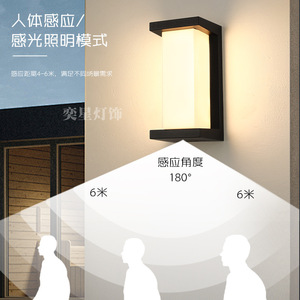 Lámpara de Pared Exterior Solar, Luz LED Impermeable IP65 para Jardín, Villa, Patio, Balcón - Product Image 2