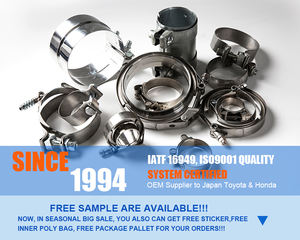 Penjepit mufler pipa knalpot mobil, klem pita kuat baja tahan karat kualitas tinggi kinerja Universal - Product Image 6