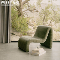 WISEMAX – meubles de créateur, design rétro, canapés de salon, tissu en velours vert, canapé de sol, chaise de détente