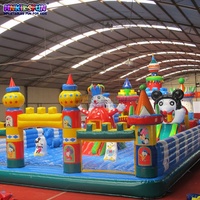 Parc gonflable commercial Mickey Mouse, arène de jeu gonflable pour tout-petits, château gonflable