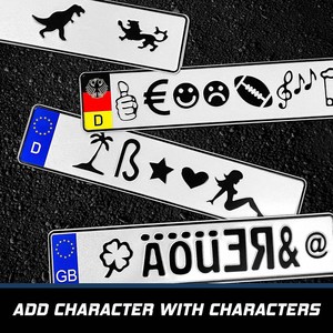 <span class=keywords><strong>Plaque</strong></span> <span class=keywords><strong>d</strong></span>'<span class=keywords><strong>immatriculation</strong></span> vierge européenne en aluminium avec numéro de voiture personnalisée avec votre propre conception <span class=keywords><strong>Plaque</strong></span> de voiture personnalisée en métal souvenir - Product Image 3