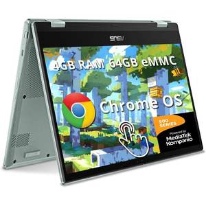 Snsv Chromebook flip 14 FHD TOUCH 4GB RAM 64GB eMMC mediatkomek panio 500ชุดโครเมี่ยม OS แล็ปท็อปธุรกิจ - Product Image 1