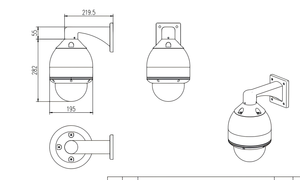 רב 3mp cmos <span class=keywords><strong>hd</strong></span> חיצוני IP כיפה <span class=keywords><strong>ptz</strong></span> מצלמת אבטחה עם דו-כיווני אודיו vandal-הוכחה & עמיד למים 1 שנה אחריות - Product Image 3