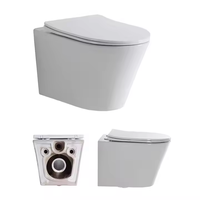 Salle de bain WC mural en céramique Toilette sans réservoir Pulse No Cittern Wash Down P Trap WC Tornado Rinçage Cupc Toilette