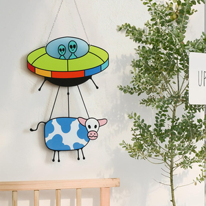 Moderno acrilico decorazione da appendere a parete colorato geometrico <span class=keywords><strong>Mobile</strong></span> sole e luna Boho arte appesa per la casa <span class=keywords><strong>soggiorno</strong></span> decorazione - Product Image 6