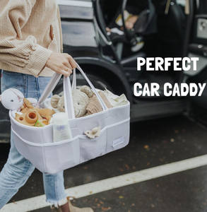 Tas popok ibu ringan portabel antiair kustom Organizer tas popok bayi penting penyimpanan popok ibu tas Tote <span class=keywords><strong>Caddy</strong></span> - Product Image 5