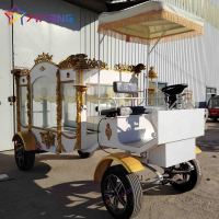 Carruaje funerario de caballos blancos modernos a la venta Transporte especial único