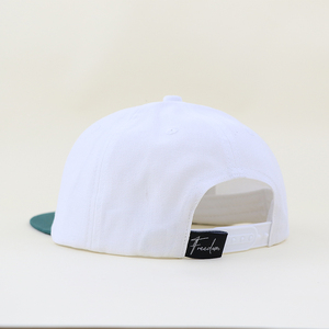 Casquette d'extérieur Old School 100% en chanvre à bord plat bicolore 6 panneaux Construction non structurée pour papa - Product Image 4
