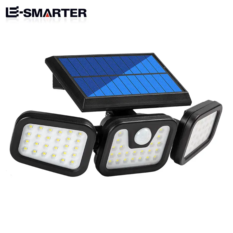 Lámpara de pared con Sensor Solar para exteriores, luz Led con movimiento Pir, impermeable, para jardín, precio al por mayor