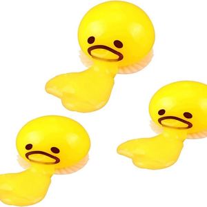 Bola de plástico para vomitar, bola antiestrés, vómito amarillo, yema de huevo, juguete para aliviar el estrés de 5 a 7 años - Product Image 1
