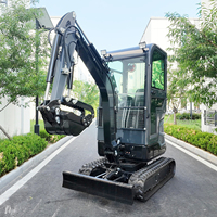Mini-pelle compacte Barata Pelle Kubota EPA Bagger Pelles sur chenilles Petite pelleteuse 1800kg Miniexcavadora Prix