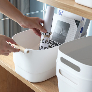 Caja de almacenamiento de escritorio para el hogar, caja organizadora, cesta, baño, cocina, inodoro, caja de plástico, contenedor diverso - Product Image 2