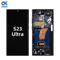Layar Sentuh LCD Berkualitas Tinggi S23 Ultra Garansi 1 Tahun 100% Teruji Pengganti OEM Conka Hitam Kustom