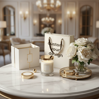 Bougie au café expresso martini en cire de soja au design luxueux, cadeau populaire pour la maison et le bureau, idéale pour les fêtes et la Saint-Valentin, emballage en boîte