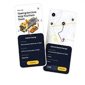 Application de service de remorquage rapide et fiable pour l'assistance routière d'urgence, le récupération de véhicules et le soutien 24h/24 et 7j/7. - Product Image 1