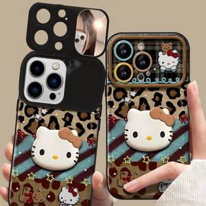 เคสโทรศัพท์ซิลิโคนโซ่พิมพ์ลายเสือดาวรูปแมวพร้อมกระจกกล้องขนาดใหญ่เคสโทรศัพท์สำหรับ Huawei Mate 70 Honor 200 - Product Image 1
