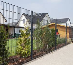 Doppelstabmattenzaun Inkl. Eckpfosten Gartenzaun Industriezaun Zaun Gitterzaun - Product Image 4