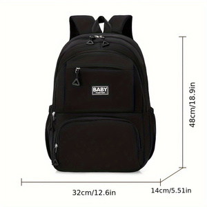 Venta al por mayor correas de hombro ajustables hombre mujer mochila moda Casual Color sólido estudiante mochila para exteriores <span class=keywords><strong>biblioteca</strong></span> universitaria - Product Image 2