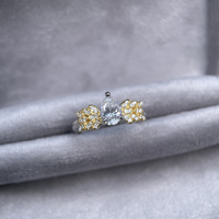 Bague personnalisable en argent 925 avec moissanite de 0,8 carat certifiée VVS GRA - OEM/ODM disponible pour les marques de luxe de mariage et de mode