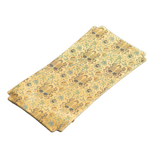 Chinese Zen Style Satin Tea Mat Double Sided Floral Dry Brewing Mat Teapot Mat <b>Table</b> <b>Runner</b> Washable For Tea Ceremony - Product Image 5