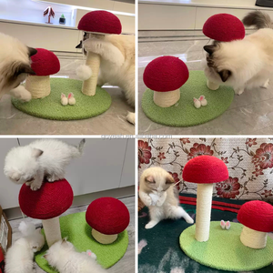 Joli <span class=keywords><strong>griffoir</strong></span> pour chat en sisal naturel, design Cactus, Champignon, Carotte, pour chats d'intérieur - Product Image 3