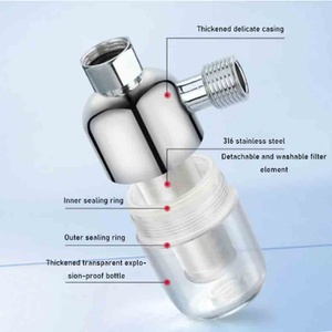 <b>Bathroom</b> <b>Accessories</b> High Quality ABS Bath Water Filter Universal Shower Purifier Anti-scaling Universal Faucet Filters - Product Image 3
