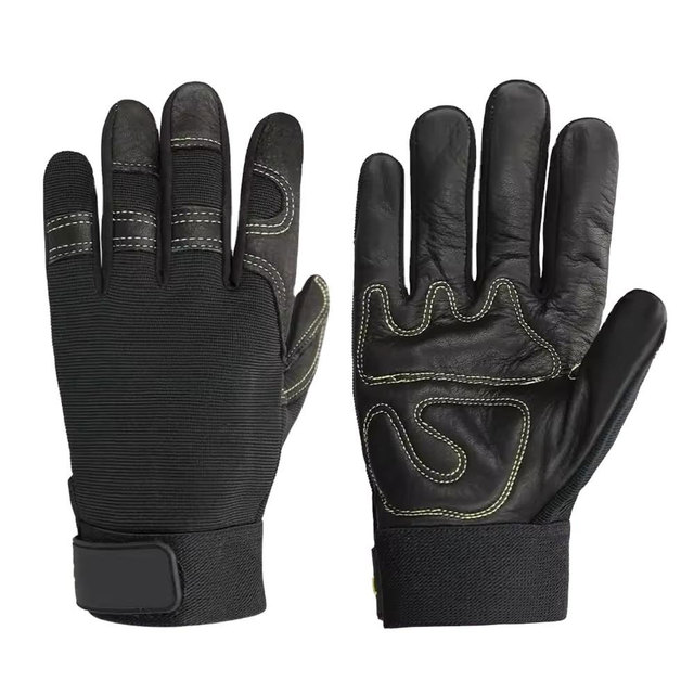 Reinforced Palm Protection Customized Mechanic Gloves High Temperature Resistant Safety Cuff Anti-Slip Waterproof Gloves
