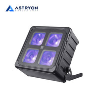 Lampu Sorot LED Bertenaga Baterai DMX512 2.4G Nirkabel IP65 Tahan Air 4x20W RGBAW+UV Uplight untuk Acara Pernikahan