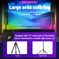 Bâton lumineux LED RGB professionnel à main - Étanche / Antichoc Lumière de remplissage Softbox Température de couleur réglable 2500-9000K Éclairage CRI