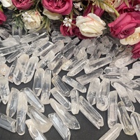 Tiras de cristal de piedra semipreciosa rugosa curativa Natural, tira de cuarzo transparente cruda para regalo
