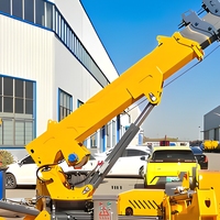 Mini-grue araignée télécommandée à flèche télescopique hydraulique, chenilles, rotation à 360°, capacité de levage lourde de 12 tonnes, pour espaces restreints