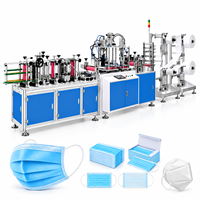 Ligne de production de masques plats non tissés entièrement automatique 220V 1200kg 1 Plus 1 Deheng