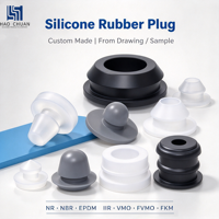 Bouchon en caoutchouc silicone personnalisé -60 ℃   ~230 ℃   Bouchon conique FKM résistant pour équipement industriel – Composant de fermeture d'ouverture de tube