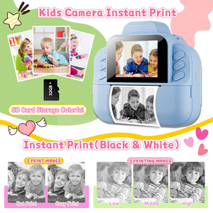 Kamera Digital Foto & Video anak-anak, cetak instan dengan <span class=keywords><strong>Printer</strong></span> termal, hadiah ulang tahun untuk anak laki-laki dan perempuan - Product Image 6