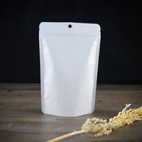 Sachets Doypack en plastique Cenhui jetables, à fenêtre transparente et dos blanc en feuille d'aluminium, avec fermeture zip et impression en héliogravure, vente en gros