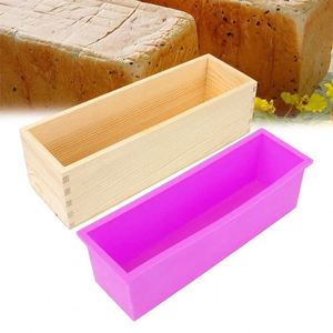 1200ml Rectangle Large Silicone Resin Candle Soap <b>Mold</b> With Cover Soap Making Craft Cake Loaf Baking Mould for Personalized - Product Image 4