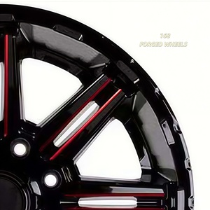 168 Rines Deportivos Personalizados de Aleación de Aluminio Cóncavos y Profundos para Todoterreno 4x4, Negros y Rojos, 6x139.7 6x135 5x108 para Gladiator <span class=keywords><strong>Agera</strong></span> Regera - Product Image 4