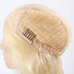 Perruque Full Lace Wig naturelle natuelles — ali queen Hair, perruques cheveux vierges, alignées à la cuticule, Lace transparente HD, couleur Blonde 613, cheveux humain vietnamien - Product Image 3