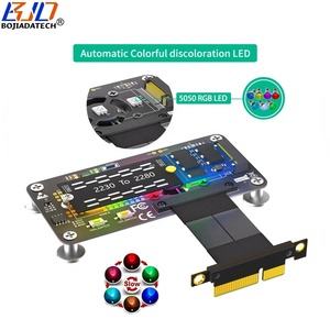 Fabriek Groothandel Pci-e 3.0 4x Pcie X4 Naar Ngff <span class=keywords><strong>M</strong></span>.2 Sleutel-<span class=keywords><strong>M</strong></span> Sleutel B + <span class=keywords><strong>M</strong></span> 2280 M2 Nvme Ssd Adapter Kabel 10Cm Koelventilator - Product Image 3