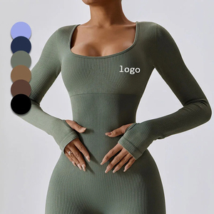 <span class=keywords><strong>Mono</strong></span> Deportivo Sin Costuras Spring Dance, Traje de Yoga <span class=keywords><strong>Ajustado</strong></span> de <span class=keywords><strong>Manga</strong></span> <span class=keywords><strong>Larga</strong></span>, <span class=keywords><strong>Mono</strong></span> de Yoga Sin Costuras para Mujer - Product Image 1