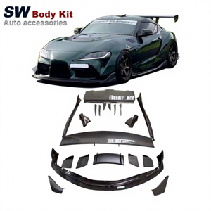 Kit de carrocería aerodinámica estilo VRS de fibra de carbono para <span class=keywords><strong>Toyota</strong></span> <span class=keywords><strong>Supra</strong></span> A90 A91 MK5 2019-2022 Kit de rendimiento de ajuste de actualización piezas de coche - Product Image 1