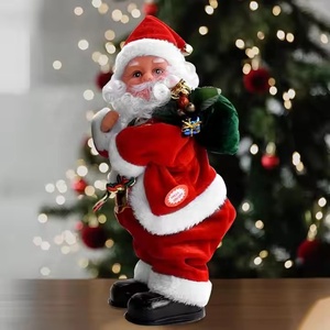 Électrique Père Noël dansant avec de la <span class=keywords><strong>musique</strong></span> <span class=keywords><strong>Twerk</strong></span> ing Père Noël jouer de la guitare secouer les hanches fesses cadeaux ornement de Noël - Product Image 5