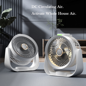 2025 Table Fan With Ambient Night <b>Light</b> Desk Fan USB Transparent Body Desktop Fan <b>Wall</b>-mounted - Product Image 2