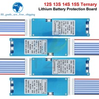 Carte de protection de charge pour batterie lithium-ion ternaire 3,7 V 50A (12S, 13S, 14S, 15S) avec contrôle de température et port séparé