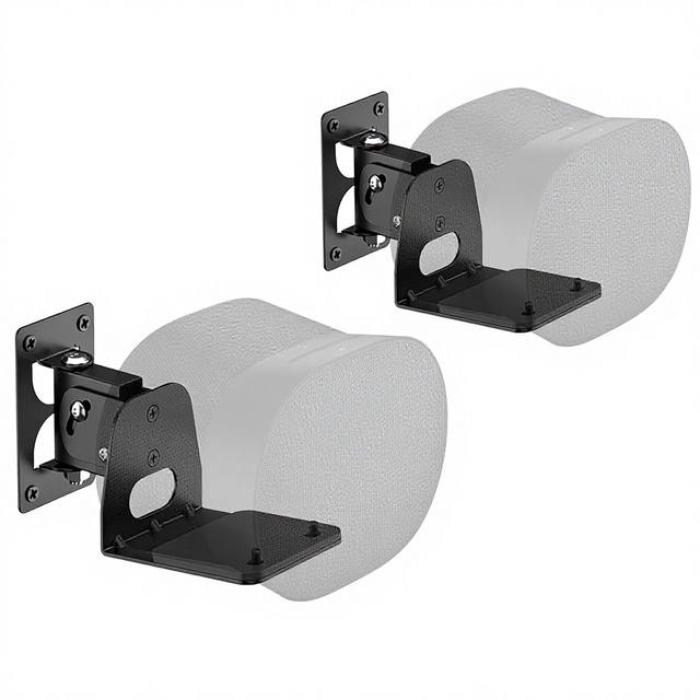 Chunxiao Sonos Era 300 Wall Mount Speaker Bracket-Black -Tilt +15/-30 Swivel 30 Adjustable Cable Management 2 Pack