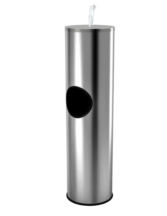 Dispenser salviettine umidificate da pavimento in acciaio inossidabile secchio per salviettine umidificate
